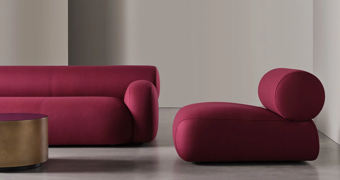 Red one piece OSCAR Sofa