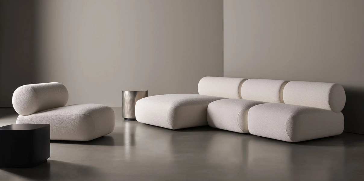 White OSCAR Sofa set
