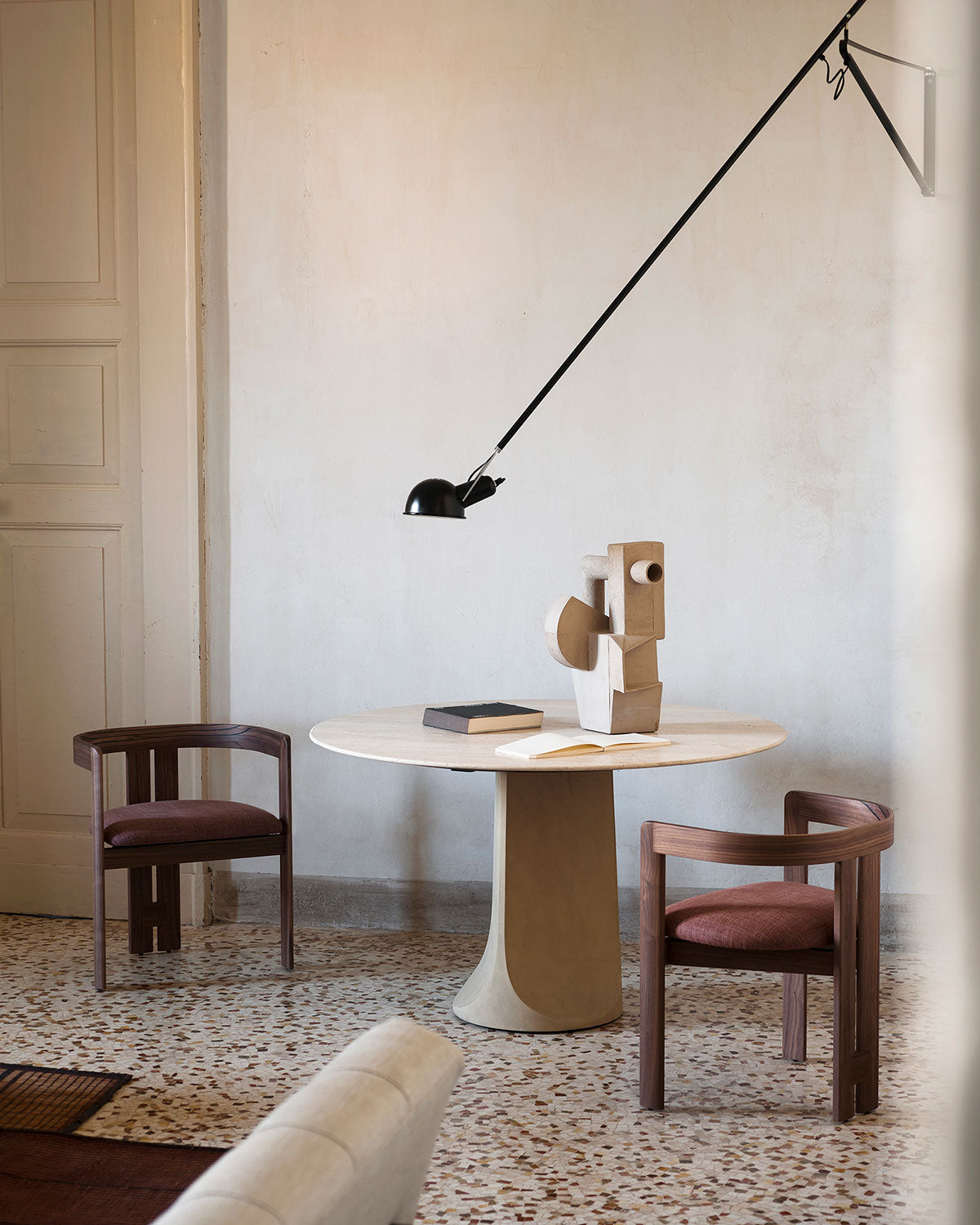 curved lines pair of Pigreco Chairs - NUOVO