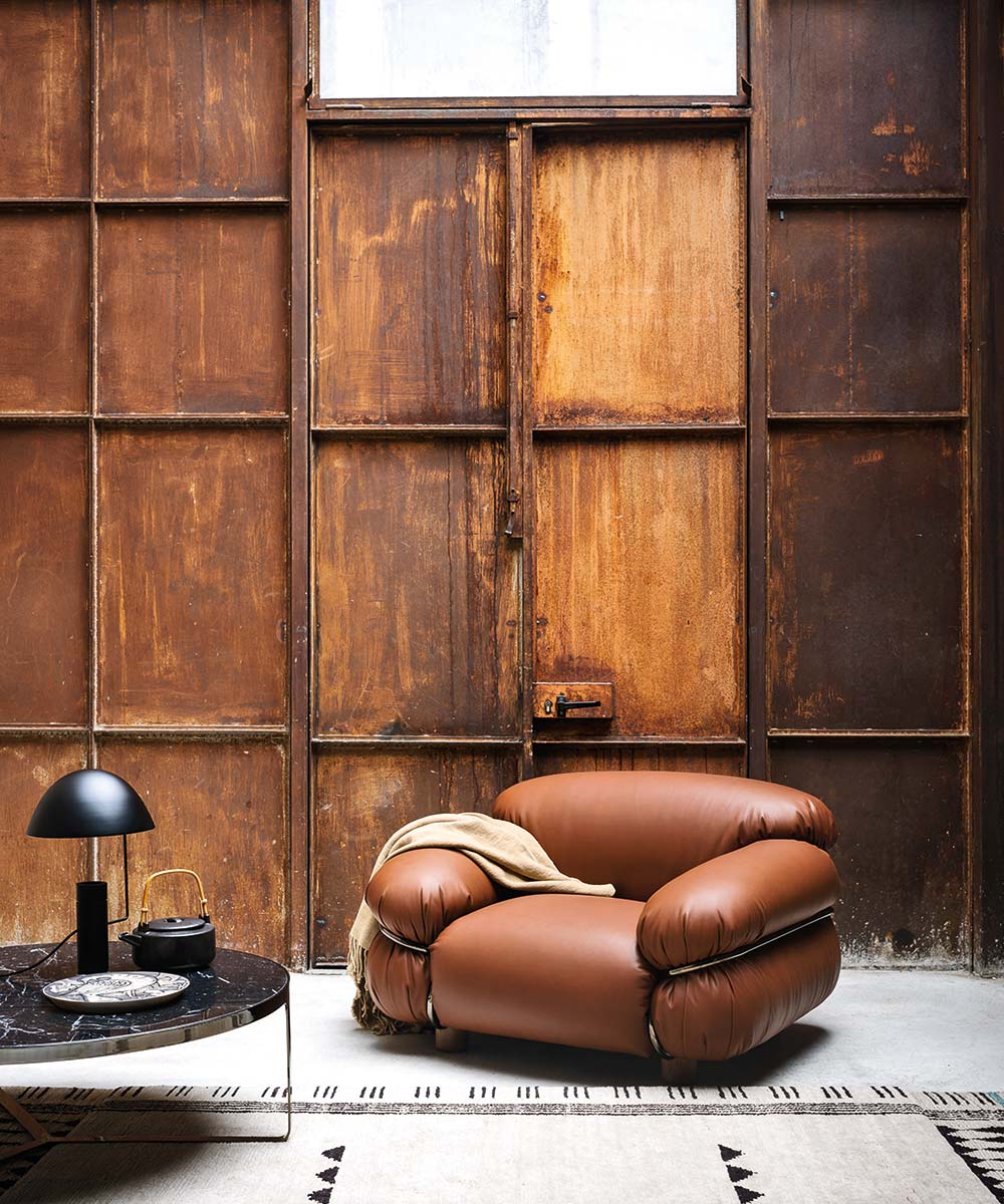 Leather sofa one seater Sesann Armchair