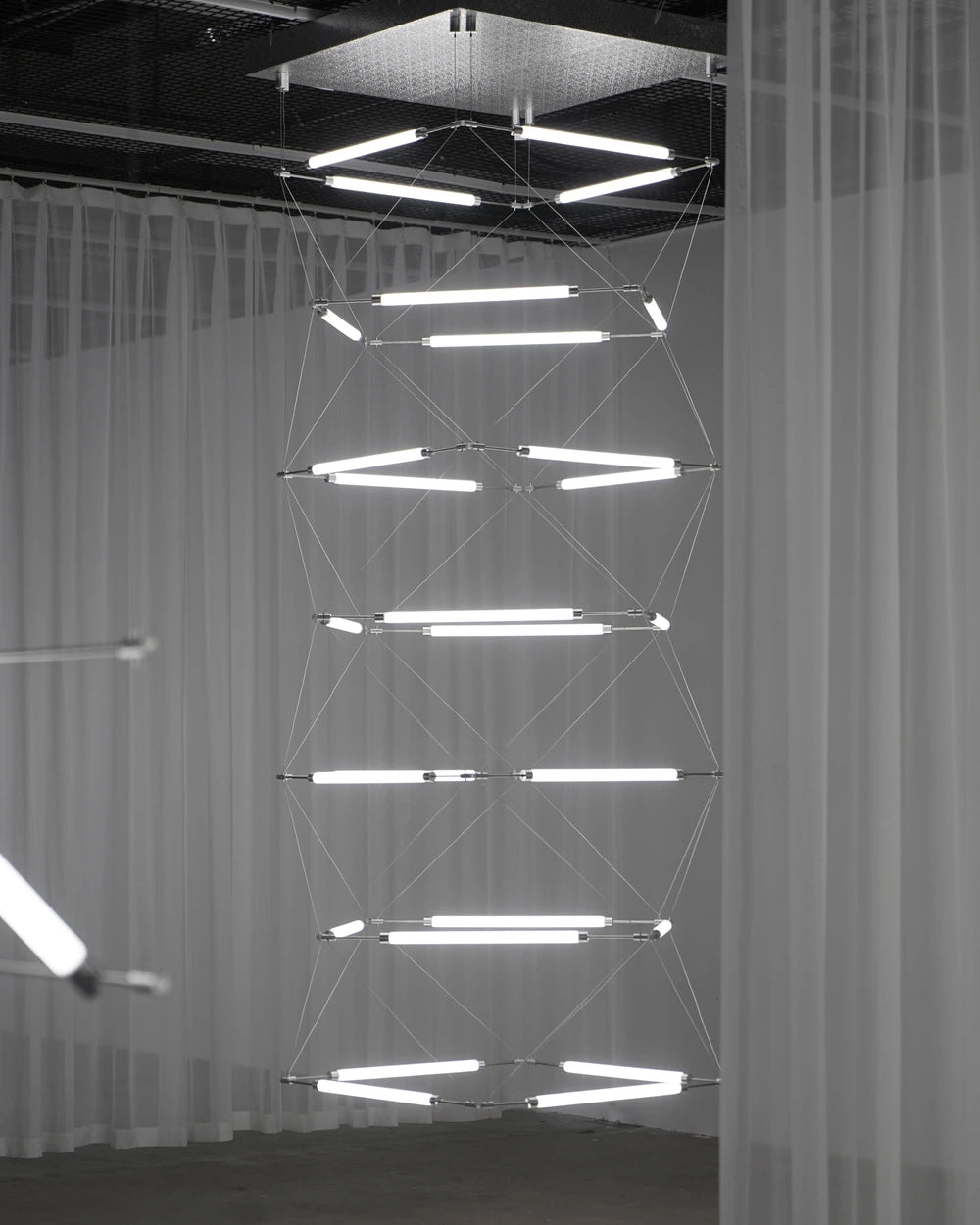 Mazha Lighting System 2.0_Chandelier Rotating